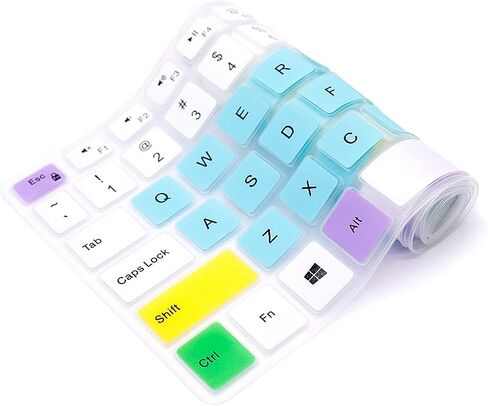 Keyboard Cover for Dell 2021 2020 2019 Inspiron 15 5501 5502 5505 5508 5584 5590 5593 5598 15.6",Inspiron 15 7000 7590 7591 7501 7506 7706 7790, Vostro 7590 5590 7500,Protector Skin-Candy Mint Green in Saudi Arabia