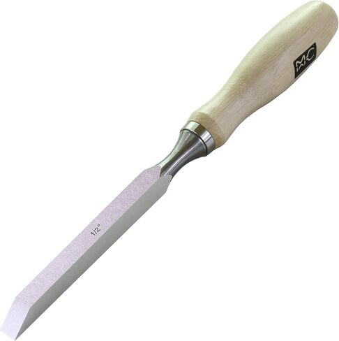 Professional Woodworking Cabinetmakers Mortise Chisel set Chrome-Vanadium Steel with Hornbeam Handles for Carpentry, Woodworking, Carving, Craftsman, Set of 3, 1/4", 3/8",1/2" in Saudi Arabia