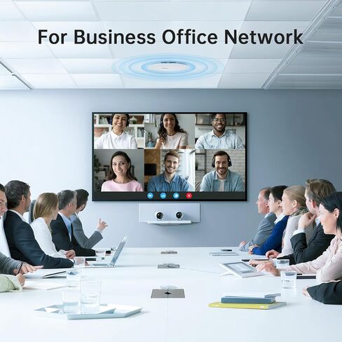 Ultra-Thin Wi-Fi 6 Access Point, 802.11ax, 2.4G 574Mbps + 5G 2400Mbps, POE 802.3af/at, 12V DC Power, MU-MIMO, OFDMA,15KV ESD Protection,PoE/DC Adapter Not Included in Kuwait