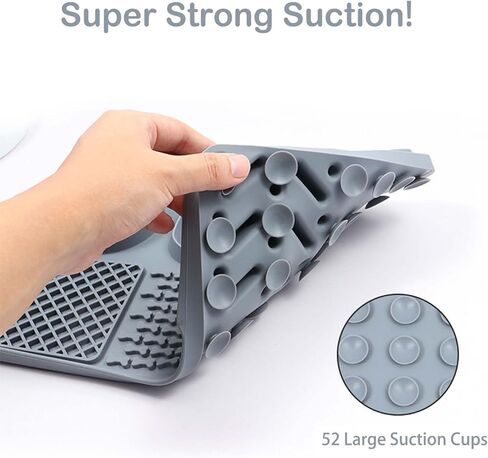 بساط لعق للكلاب مضاد للبلع، بساط لعق القطط مزود بقاعدة شفط قوية، لعبة ألغاز للكلاب لتقليل الملل، وسادة لعق زبدة الفول السوداني للقطط، أزرق، 11.5 بوصة × 8 بوصة in Kuwait