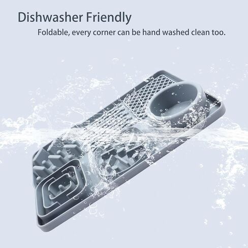 بساط لعق للكلاب مضاد للبلع، بساط لعق القطط مزود بقاعدة شفط قوية، لعبة ألغاز للكلاب لتقليل الملل، وسادة لعق زبدة الفول السوداني للقطط، أزرق، 11.5 بوصة × 8 بوصة in Kuwait