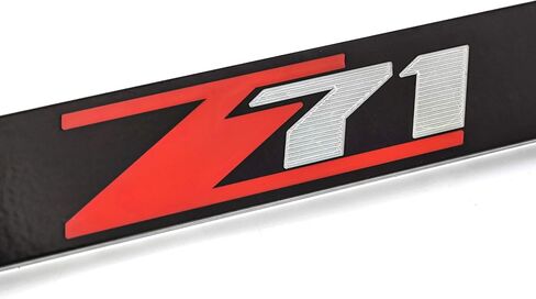 License Frame Inc. Chevrolet Z71 License Plate Frame Holder (4 Hole/Brass, Black/Top) in Saudi Arabia