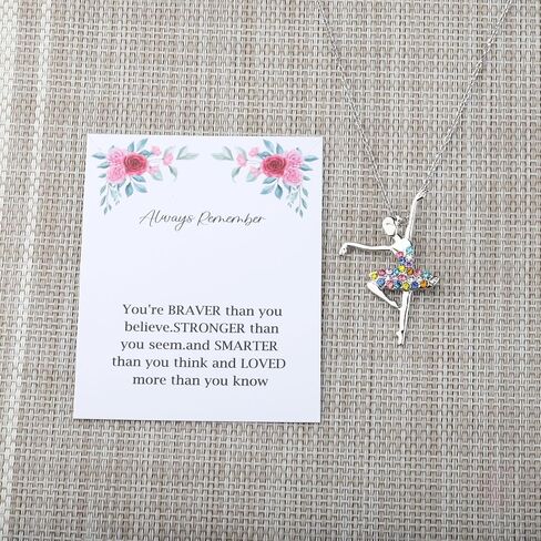 FUSTMW Ballerina Necklaces Ballet Dancer Bracelet Ballet Gifts Ballerina Gift Ballet Jewelry Ballet Girl Recital Lover Gift for Her in Saudi Arabia