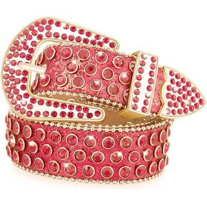 Studded belt Rhinestone Belt for Women BB Belt Y2K Style Cowgirl Bling Belt Western Belt Festivals Gifts Belt