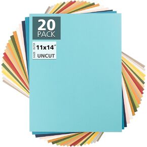 مركز لوحة السجادة، لوحات حصيرة غير مقطوعة مقاس 11 × 14، لوحات دعم للحرف اليدوية والصور والإطارات والمزيد (ألوان مختلطة، 20 حزمة) in Kuwait