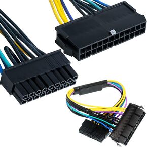 24 Pin to 18 Pin ATX PSU Power Adapter Cable, 24P to 18P ATX PSU Main Power Supply Cable for HP Z220 Z230 Z420 Z620 Workstation (33cm, 13in)