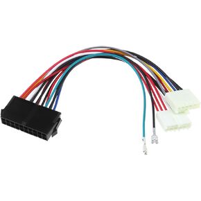 ATX to at Power Adapter 20Pin ATX to 2 Port 6Pin Converter Power Cord 20cm 18AWG Converter Adapter Cable Suitable for 286 386 486 586 Computers