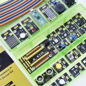 KEYESTUDIO Raspberry Pi Pico 24 جهاز استشعار في صندوق واحد، 36 مشروعًا MicroPython C برمجة إلكترونيات سهلة للمراهقين والبالغين المبتدئين في التعلم in Saudi Arabia