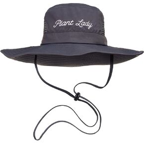 Plant Lady Wide Brim Gardening Hat - Waterproof Sun Hat - Woman Gardening Gift