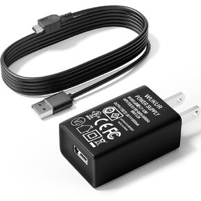 WUKUR Charger Replacement for Texas TI 84 Plus CE Graphing Calculator Compatible with TI Nspire CX/CX CAS & 84 Plus CE Color/C Sliver Calculators & Touchpads with 5FT Charger Cable UL Listed