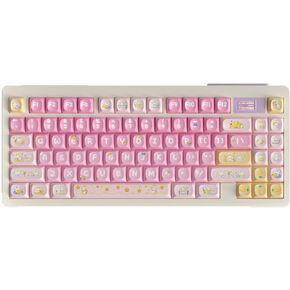 PBT Rose Keycaps Set URE Profile 156 Keys Custom Dye-Sublimation Keyboard Keycaps ISO ANSI for Cherry Gateron MX Switches Mechanical Keyboards,Valentines Day Gift