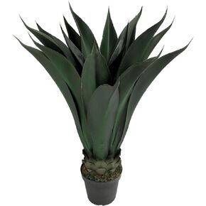 37"Agave Artificial Plant ，Artificial Aloe Vera Plant ，Fake Succulent Potted Plants with Black Plastic Pot,UV Resistant Fake Agave Plant for Outdoor/Indoor Decor in Kuwait