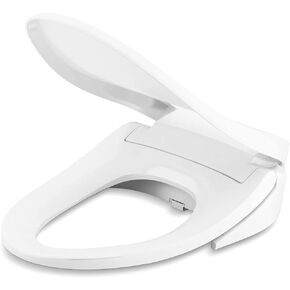 KOHLER 18751-96 PureWash E525 Elongated Warm Water Bidet Toilet Seat, Electric Bidets for Existing Toilets, Adjustable Bidet Sprayer, Biscuit