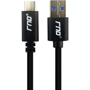 RNDs USB-C to USB-A (3.0) Short Fast Charger 1.5ft Cable (4-Pack) with 56k Ohm Pull-up Resistor for: Pixel, HTC, LG, Samsung Galaxy (S9, S9 Plus, S8, S8 Plus, Note (8, 9)), All Type C Devices (Black)