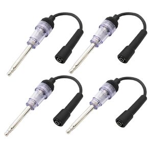 Spark Plug Tester, 4 PCS Spark Tester Tool- Plug Engine Ignition Tester for Automotive, Car, Lawnmower, Small Motor Vehicles Engines - Coil/Armature Diagnostic Detector Tool