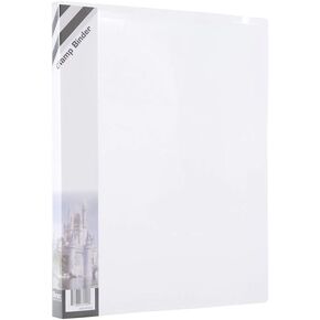 Filexec Products Clamp Binder, Removable Spine Label, Interior Pocket, Translucent Clear of 12 (50640-61123)