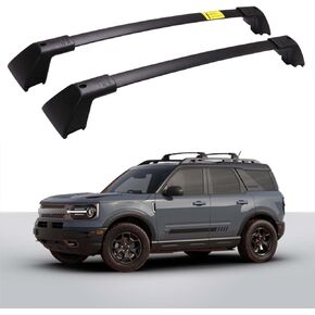 265LBS Cross Bars Roof Rack Fit for Ford Bronco Sport Badlands 2021-2024 & Outer Banks 2022-2024 & First Edition 2021 & Heritage Limited Edition 2023 Cargo Carrier Bar Accessories