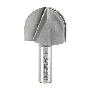 Amana Tool - 45948-CNC Carbide Tipped Core Box 1" Radius x 2" Dia x 1-1/4 x 1/2 Sh
