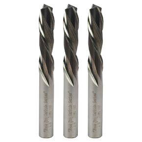 FOOS - Down-Cut Spiral Router Bit Set - Solid Carbide - 1/4" Shanks - Veteran Owned (3 Pack 3/16")