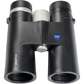 12x42 HD Powerful Binoculars 12x Magnification 42mm Objective Folding Telescope Professional Hunting Telescope Zoom Military BAK4 FMC Optics for Hunting Sports Outdoor Camping Travel Outdoor Gifts