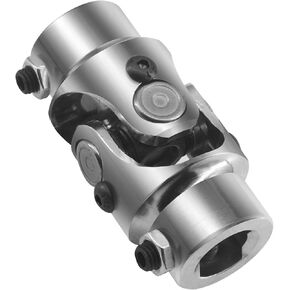 3/4 "DD x 3/4 "DD U-Joint Black Single Steering Shaft Universal Joint 35 Degree, Total Length:83 mm