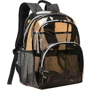 Clear Backpack,Clear Bag Stadium Approved Large Clear Backpack Heavy Duty PVC Transparent Bag for Stadium,Work