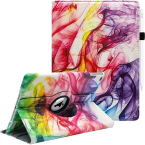 Case for iPad 10.2 Inch Case Fit iPad 9th Generation 2021/ iPad 8th Generation 2020/ iPad 7th Generation 2019-360 Degree Rotating 10.2 iPad Case Cover for iPad 10.2 with Sleep Wake (Black Marble)