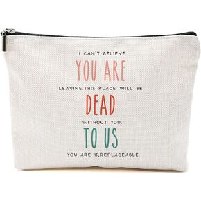 Coworker Leaving Gifts for Women, Retirement Gifts, Going Away Gifts, Coworker Goodbye Gift, Farewell Gifts for Coworkers, Friends, Boss, Funny Farewell Makeup Bag - I Can’t Believe You are Leaving