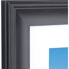 20x20 in Picture Frames Solid Wood,Display Picture 18x18 in With Mat or 20x20 in Without Mat,18x18 inch Diamond Painting Frames Black (CK2020)