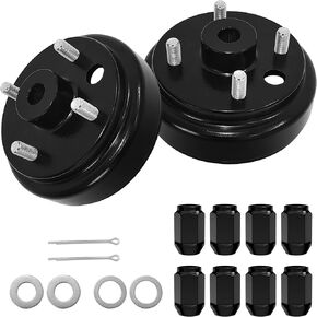 EZGO Brake Drum Hub Assembly with Nuts for EZGO TXT PDS 1982-up Electric & 1982-1993 2-Cycle Gas Golf Carts OEM # 19186-G1P, 17298-G1, 17082-G2