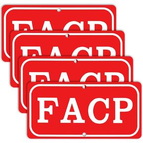 4 Pcs Fire Alarm Control Panel Sign, 6 x 12 Inch Aluminum Reflective Sign, Rustproof Weatherproof Metal FACP Sign for Indoor Outdoor Room Posts Wire Fences Use