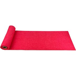 Jtnohx Large Size Felt for Crafts, 98.5"x15.75" Inches Flexible Felt Fabric, 1.4mm Thickness Soft Felt Runner for Step and Display, Felt Sheet for Event and Ceremoney(Dark Pink)