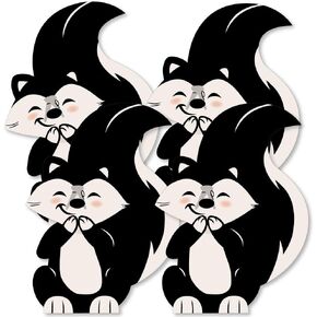 Big Dot of Happiness Little Stinker - Decorations DIY Woodland Skunk Baby Shower, Birthday Party Essentials - Set of 20