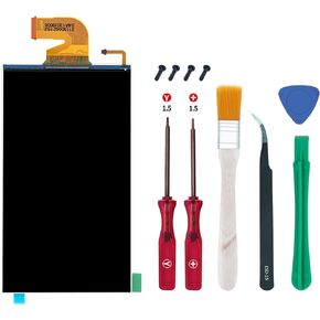 Wigearss Replacement LCD Screen for N Switch, LCD Screen Display Panel Whit Screen Protector Repair kit for Switch