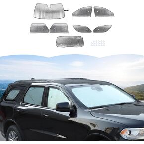 RT-TCZ Windshield Sunshade Sun Shade Heat Shield Window Sun Visor Mat for Dodge Durango 2011-2024,8PCS