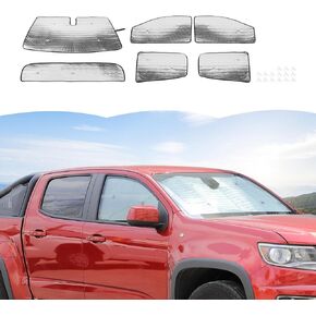 RT-TCZ Windshield Sunshade Sun Shade Heat Shield Window Sun Visor Mat for Chevrolet Colorado 2014-2024,for GMC CANYON 2014-2022 4 Door,6PCS