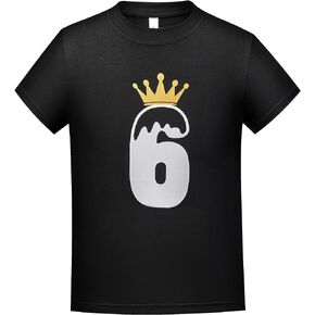 Premium Kids 6th Birthday Tshirt Boy 6 Year Old Boys Girls Birthday Gift Toddler 6yr Six Years Old Sixth Shirt 6T