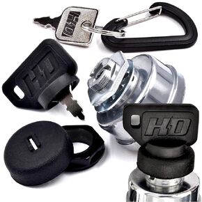 HD Switch Starter Ignition Key Switch Replaces Sears Craftsman AYP Poulan Roper STD365402, 365402, 3621R, 4406R - Ultimate Dual Protection Upgrade - w/ 2 Keys & Free Carabiner