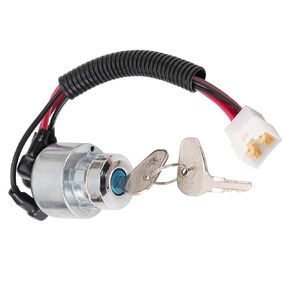 GOOFIT 4 Wire Ignition Key Switch Replacement for 47cc 49cc 50cc Pocket Mini Bike Motorcycle Moped