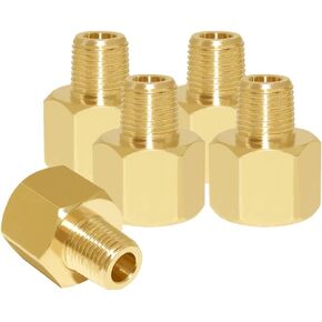Joywayus 2PCS 1/2" NPT Female × 1/2" NPT Male Brass Pipe Fitting Adapter