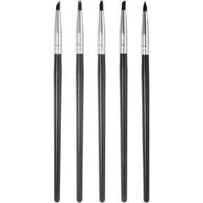 HARFINGTON 5pcs Clay Sculpting Tool Set, Clay Sculpting Shaper Rubber Tip Shaping Pottery Clay Pen Shaping Carving Tool for Ceramic Sculpture Polymer Clay, Black