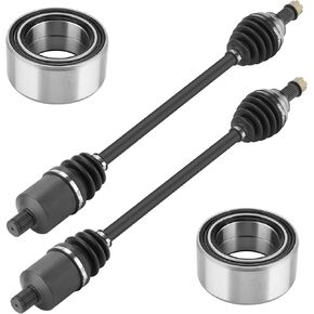 Front Left or Right CV Axle & Wheel Bearing Kit for Polaris RZR XP Turbo/RZR XP 4 Turbo/RZR XP 4 1000/RZR XP 1000/RZR RS1 2015 2016 2017 2018 2019 2020 2021, 2 CV Axles and 2 Wheel Bearings