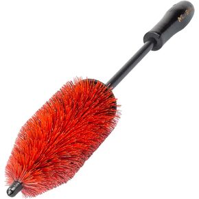 Maxshine 12" Wheel & Rim Brush - Quick, Safe & Efficient for Cleaning Wheels, Rims, Exhaust, Tires, Engine Bays, & More - Suitable for Cars, Trucks & SUVs - PP-Short Handle Car - Detailing Accessories