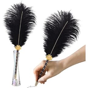 CROWN GUIDE كريستال النعامة ريشة القلم ريشات لتوقيع كتاب ضيف الزفاف Nikkah 1920s Great Gatsby Reception Accessories الزفاف دش لوازم الحفلات ديكور القطع المركزية الجدول ديكورات بيضاء in Kuwait