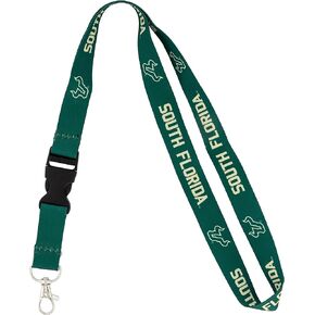 Desert Cactus University of South Florida Lanyard Car Keys ID Badge Holder Keychain Detachable Breakaway Snap Buckle (Green)