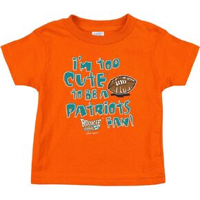 Miami Football Fans. I'm Too Cute to be a Patriots Fan! Onesie or Toddler Tee (NB-7T)