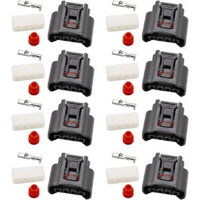 8Pcs Ignition Coil 4 Pin Plug Connector 90980-11885/7283-7449 Replacement for To-yota Le-xus Camry Yaris