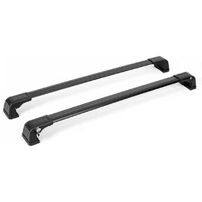 OMAC Roof Rack Cross Bars Carrier Aluminium for Kia Soul 2020-2024 Black 2 Pcs Anti-Theft for Travel Kayak Canoe Surf Ski Snowboard Camping