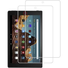 Screen Protector for Amazon Fire HD 10 2019 Tablet 10.1 inch (9th and 7th Generation, 2019 and 2017 Release) Tempered Glass[ Not fit Fire HD 10 2021 Version] High Definition