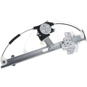YHTAUTO Front Power Window Regulator Passenger Side with 2-Pin Motor Assembly for Hyundai Accent Dodge Attitude Kia Rio Rio5 2006-2011